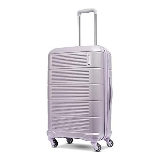 American Tourister stratum xlt 2.0 - valigia rigida espandibile con ruote girevoli, viola foschia, 24 spinner, stratum xlt 2.0 - valigia rigida espandibile con ruote girevoli