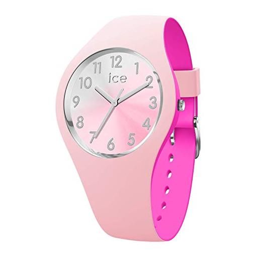 Ice-watch - ice duo chic pink silver - orologio rosa da donna con cinturino in silicone - 016979 (small)
