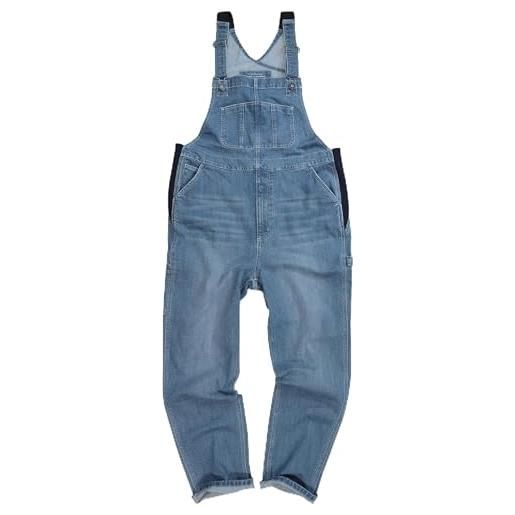 JP 1880 salopette da lavoro in denim con vestibilità morbida, tante tasche e inserti elastici blu chiaro 4xl 782707901-4xl