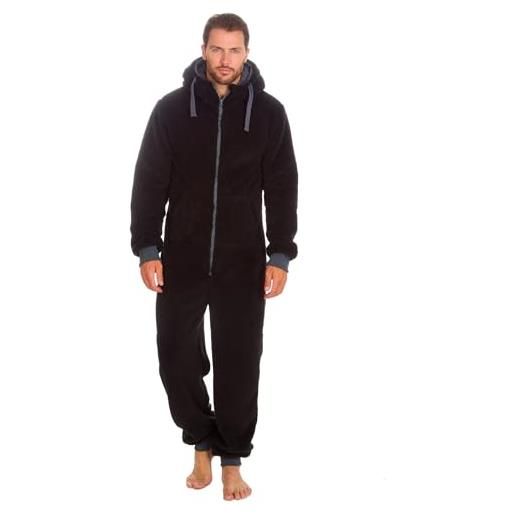 Undercover mens onezee snuggle fleece onesie 31b1480 black m-l