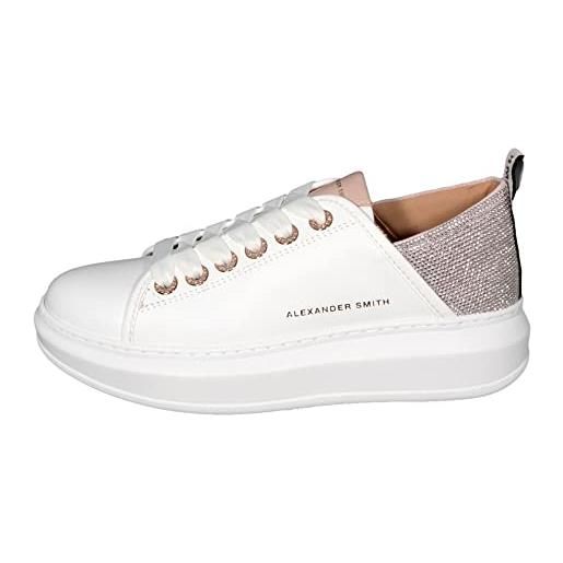ALEXANDER SMITH sneakers donna wembley 19wlz colore white light rose taglia 38