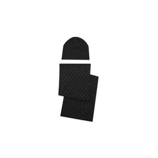 Calvin klein set berretto e sciarpa nero