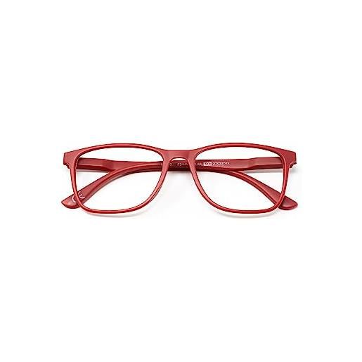 El Charro vermont occhiali da lettura, rosso, standard unisex-adulto