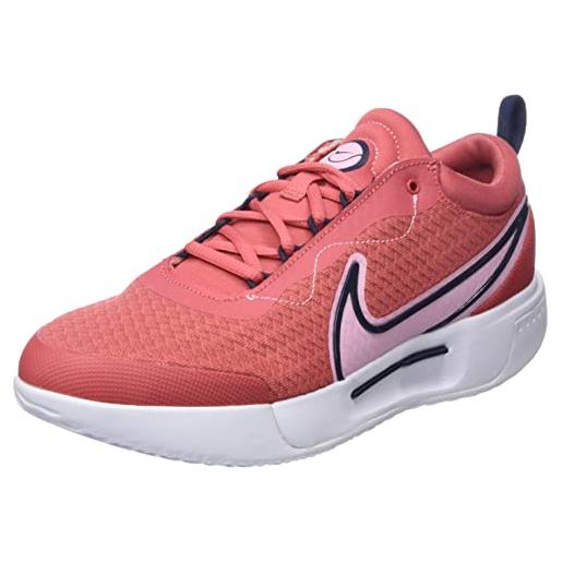 Nike w zoom court pro hc, sneaker donna, adobe/med soft pink-obsidian-white, 38 eu