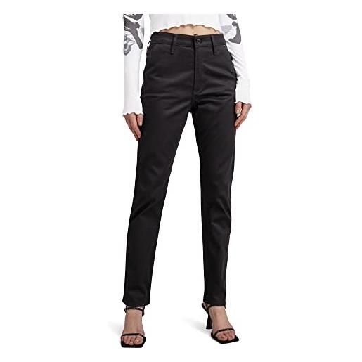 G-STAR RAW slim chino, jeans, mujer, nero (dk black d21371-c072-6484), 31w / 32l