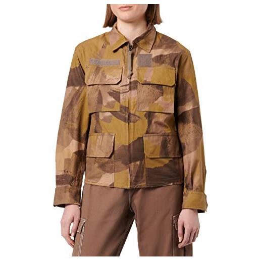 G-STAR RAW women's vintage worker jacket , multicolore (safari watercolor camo d23014-d386-d940), l
