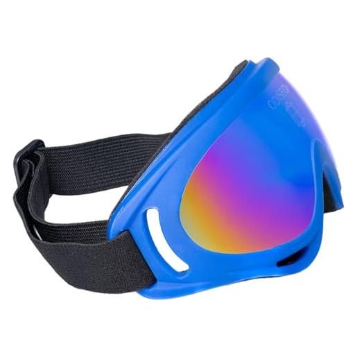 Odiseo Eyewear occhiali da sci, sci e snowboard, per uomini e donne, bambini, ragazzi e ragazze, antiriflesso, anti-appannamento, occhiali da neve boreas (blu)