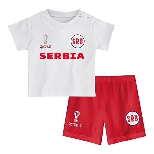 FIFA unisex kinder official world cup 2022 tee & short set, toddlers, south korea, alternate colours, age 4, white, large