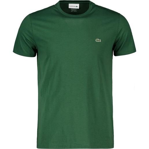 LACOSTE t-shirt logo in cotone pima verde