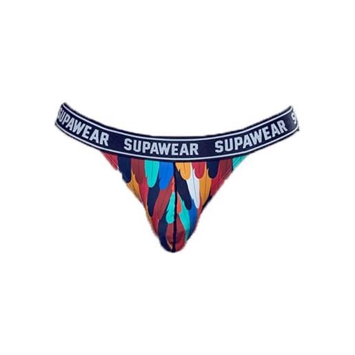 Supawear pow jockstrap underwear peacock slip, multicolore, s unisex-adulto