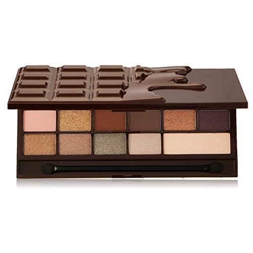 Makeup revolution i heart makeup palette con ombretti - wonder palette - death by chocolate, 22 g