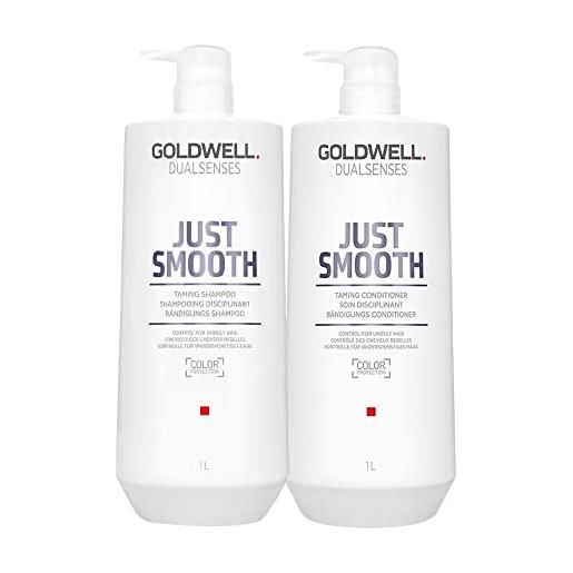 Goldwell dualsenses just smooth taming shampoo 1000ml conditioner 1000ml