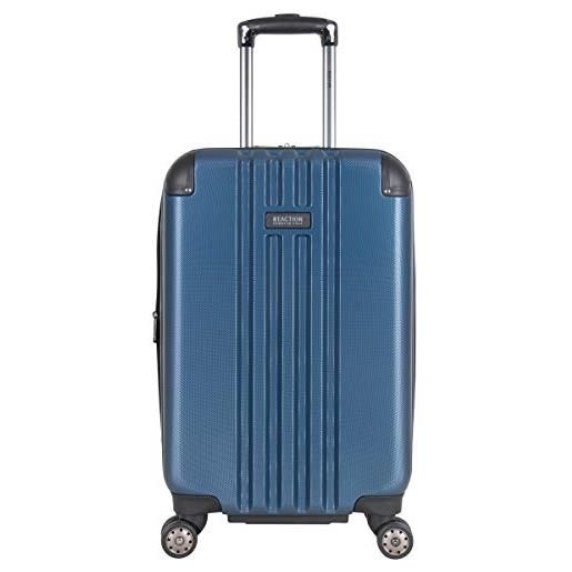 Kenneth Cole reazione riverbero, blu ghiaccio. , carry-on, reverb - valigia da trasporto con 8 ruote, leggera, rigida, espandibile, 50,8 cm