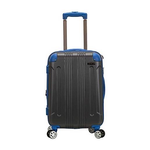Rockland london hardside spinner wheel bagaglio, due tonalità di grigio, carry-on 20-inch, london hardside spinner wheel bagaglio