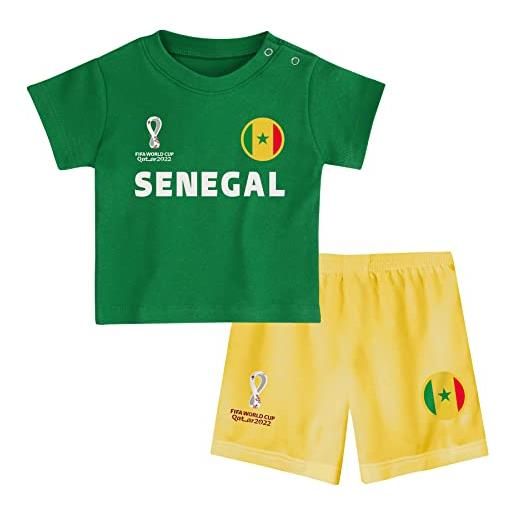 FIFA unisex kinder official world cup 2022 tee & short set, toddlers, senegal, team colours, age 2, green, small