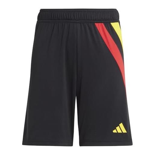 adidas unisex - bambini e ragazzi shorts (1/4) fortore23 sho y, black/team colleg red/team yellow/team green, ik5728, 140
