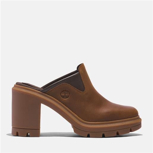 Timberland scarpa a zoccolo con tacco allington heights da donna in marrone marrone