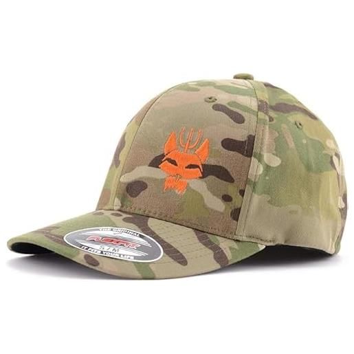 LA PATCHERIA cappellino uomo con visiera flexfit per softair, berretto militare tattico, cappello donna e ragazzo unisex trucker resistente senza poliestere - LA PATCHERIA - bravo seal team multicam® (s-m)