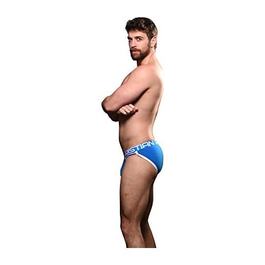 Andrew Christian - intimo da uomo - slip da uomo - almost naked® athletic brief elect blue - blu - 1 x taglia l