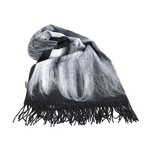 Gm By Gai Mattiolo sciarpa unisex uomo donna pashmina stola con frange lana acrilico 180x70 bordeaux