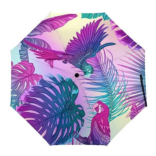 Generic ombrello pioggia uccello fantasia ombrello da tasca pieghevole compatto uv resistenza umbrella