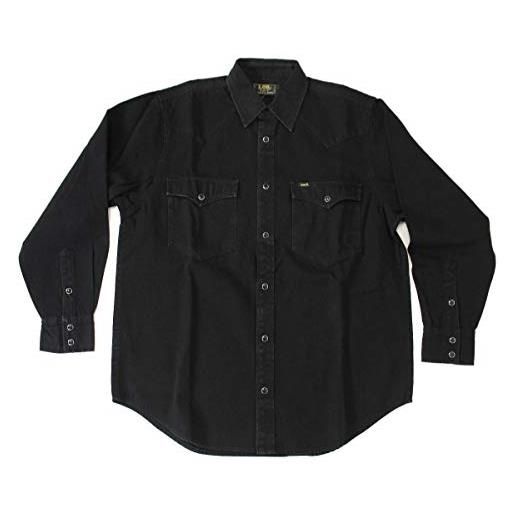 Lee camicia camicie uomo west shirt 865 0247 cotone black originale ai new taglia s colore nero