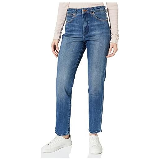 Wrangler retro jeans skinny, blu (madagascar), 30w / 34l donna