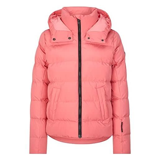 Ziener tusja giacca da sci per il tempo libero, sportiva, calda, impermeabile, micro down, grigio marmo mimetico, 44 donna