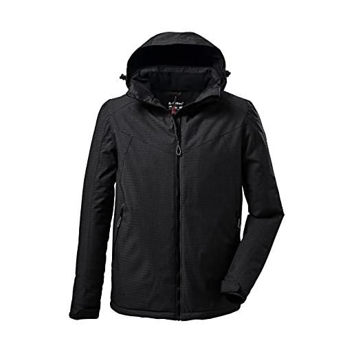 Killtec kow 143 mn jckt giacca funzionale invernale con cappuccio rimovibile, nero, 3xl uomo