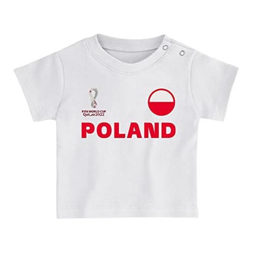 FIFA unisex kinder official world cup 2022 tee & short set, toddlers, poland, team colours, age 2, red, small