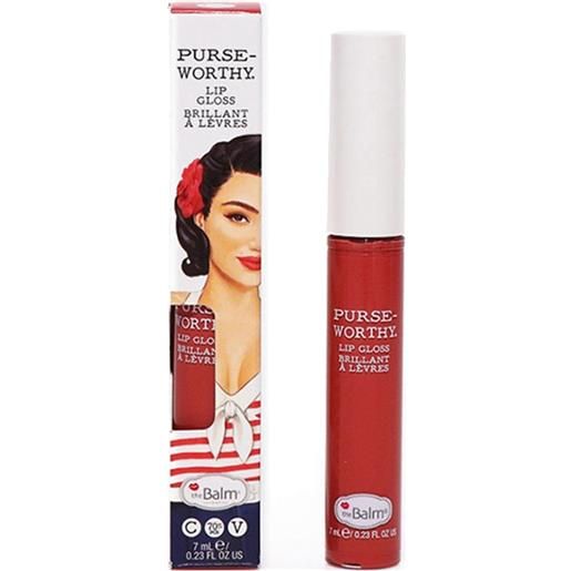 The Balm purseworthy lip gloss tote colore intenso illuminante 7 ml applicatore