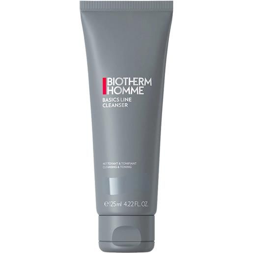 Biotherm homme basics line cleanser 150 ml gel detergente per il viso tubetto tutti i tipi di pelle