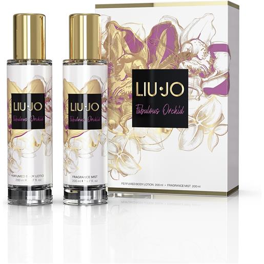 Liu-jo fabulous orchid body mist 200 ml + body lotion 200 ml 2 pz
