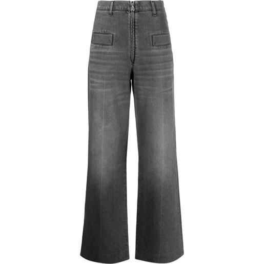 SANDRO jeans a gamba ampia - grigio