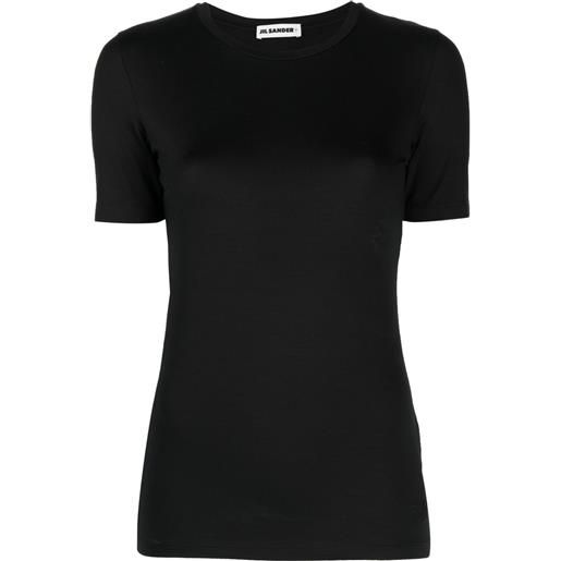 Jil Sander t-shirt girocollo - nero