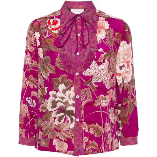 Pierre-Louis Mascia camicia a fiori - rosa