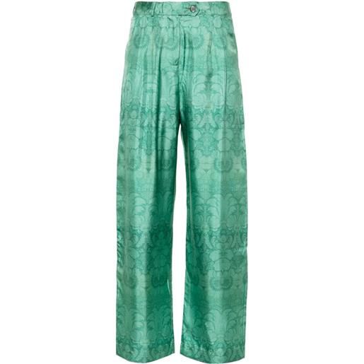 Pierre-Louis Mascia pantaloni a fiori - verde
