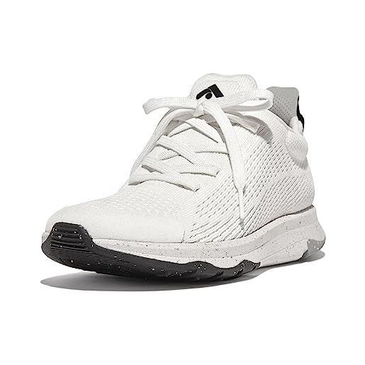 Fitflop vitamina ffx sneaker e01, scarpe da ginnastica donna, mix bianco urbano, 41 eu