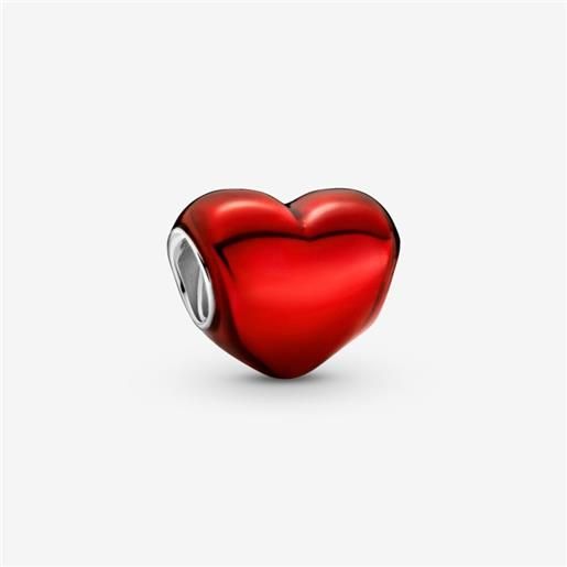 PANDORA charm cuore metallico rosso donna PANDORA moments