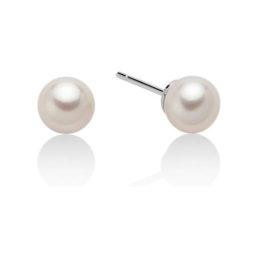 MILUNA orecchini di perle oro bianco donna MILUNA le perle
