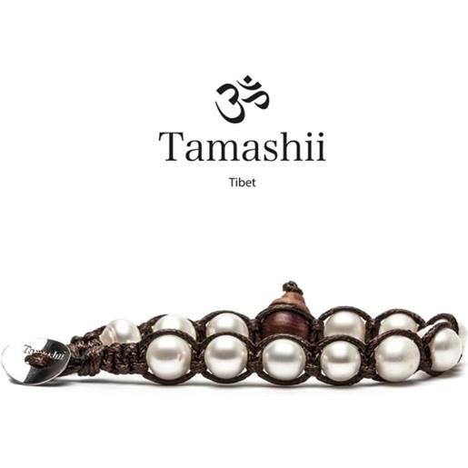 TAMASHII bracciale perla naturale uomo-donna TAMASHII 8 mm