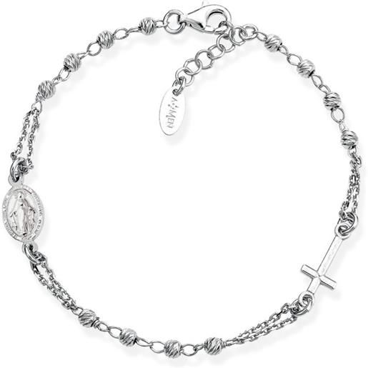 AMEN bracciale rosario argento diamantato AMEN