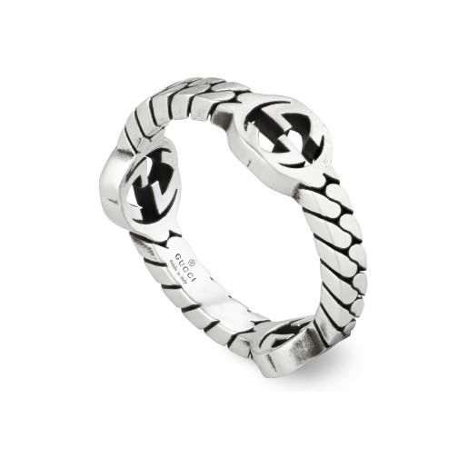 GUCCI interlocking g band ring in sterling silver - band