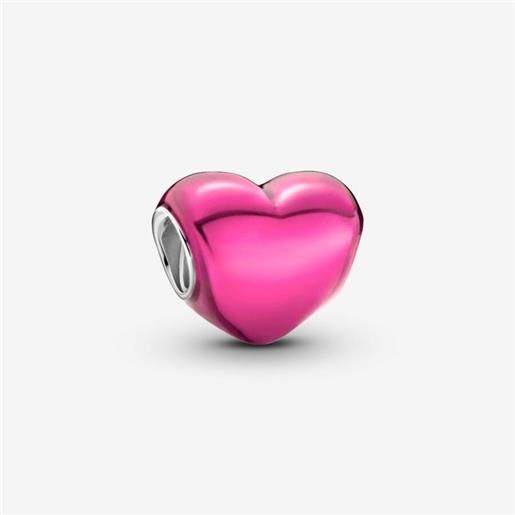 PANDORA charm cuore metallico rosa donna PANDORA