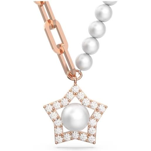 SWAROVSKI collana stella bianca e crystal pearl donna SWAROVSKI
