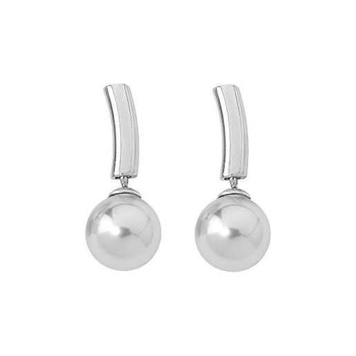 Majorica - orecchini con perle bianche tonde, 8 mm