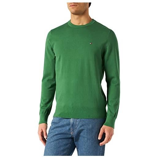 Tommy Hilfiger 1985 crew neck sweater maglione, alaskan green, m uomo