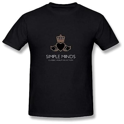 edit men's simple minds band logo t-shirt camicie e t-shirt(x-large)