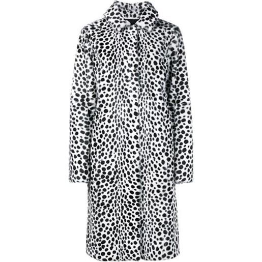 Givenchy cappotto in pelo di capra stampato