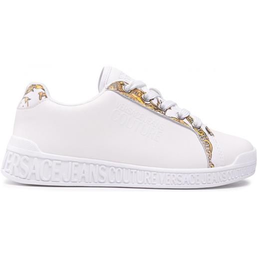 VERSACE JEANS COUTURE versace jeans - sneakers in pelle con logo couture